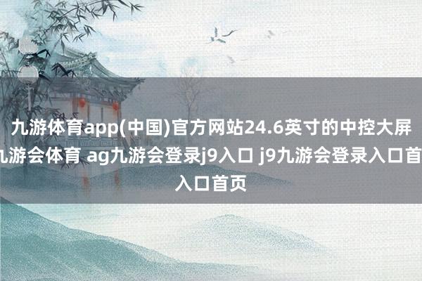 九游体育app(中国)官方网站24.6英寸的中控大屏-九游会体育 ag九游会登录j9入口 j9九游会登录入口首页